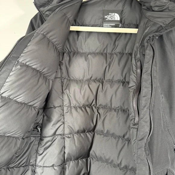 The North Face Mauna Kea Goose Down Jacket Women’s Size Small Black Hooded Parka - Picture 8 of 16